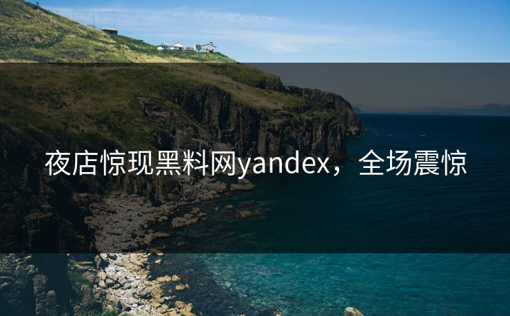 夜店惊现黑料网yandex，全场震惊