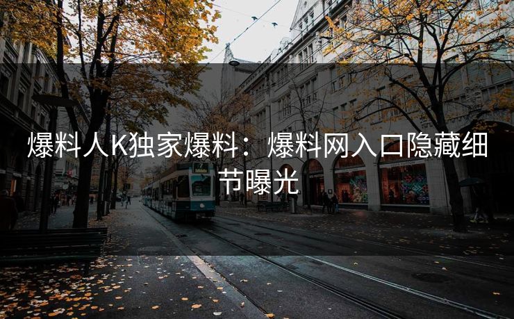 爆料人K独家爆料：爆料网入口隐藏细节曝光