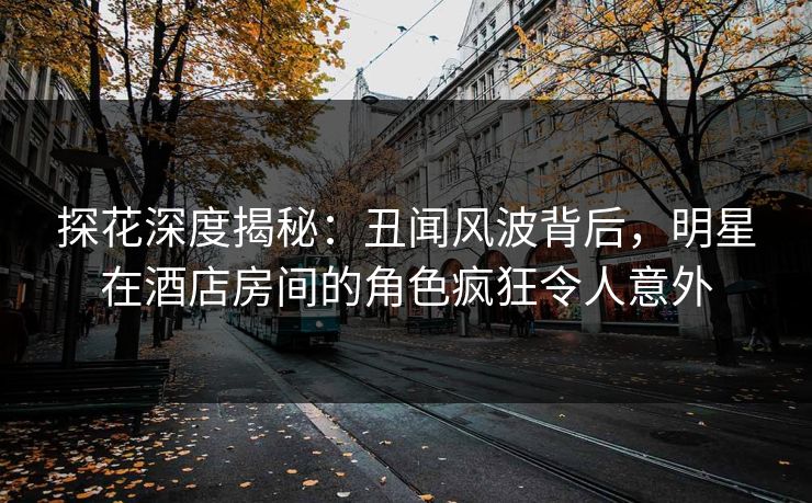 探花深度揭秘：丑闻风波背后，明星在酒店房间的角色疯狂令人意外