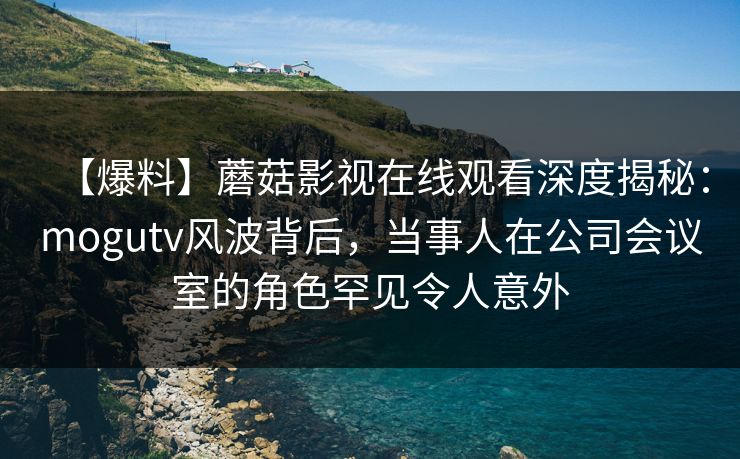 【爆料】蘑菇影视在线观看深度揭秘：mogutv风波背后，当事人在公司会议室的角色罕见令人意外