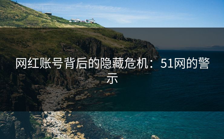 网红账号背后的隐藏危机：51网的警示